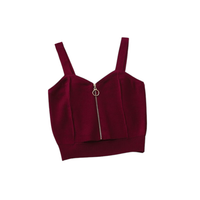 Zipper Up Crop Top