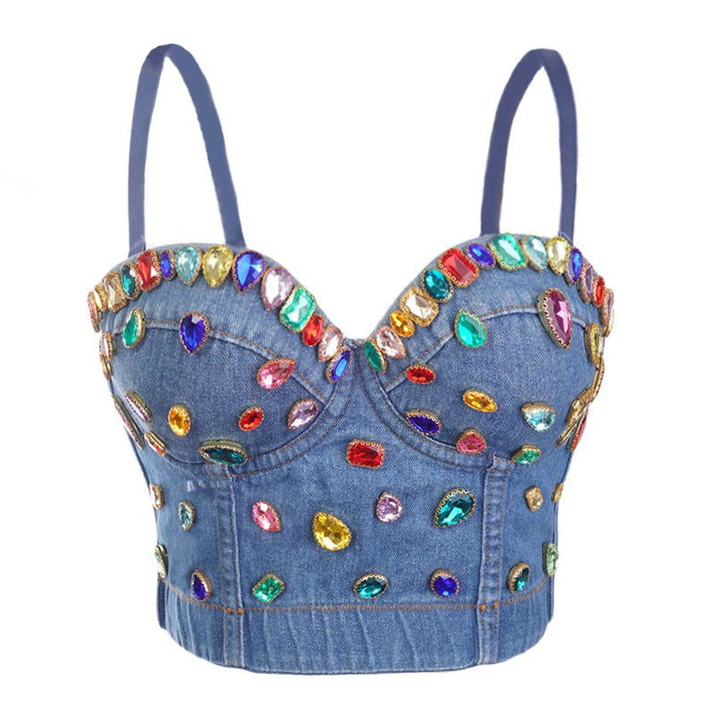 Colorful Stones Decorated Top