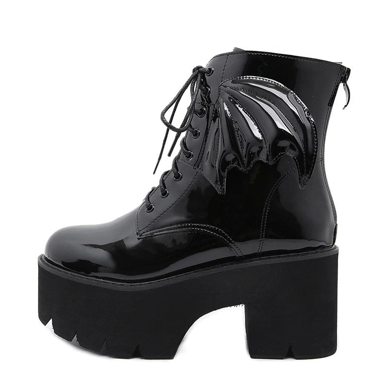 Winged Ankle Boots