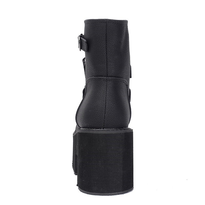 Streetwear Black Ankle Boots