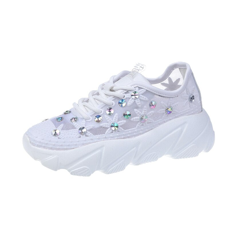 Crystal Decorated Sneakers