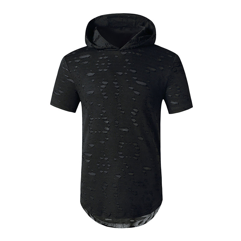 Stretchy Hooded T-Shirt