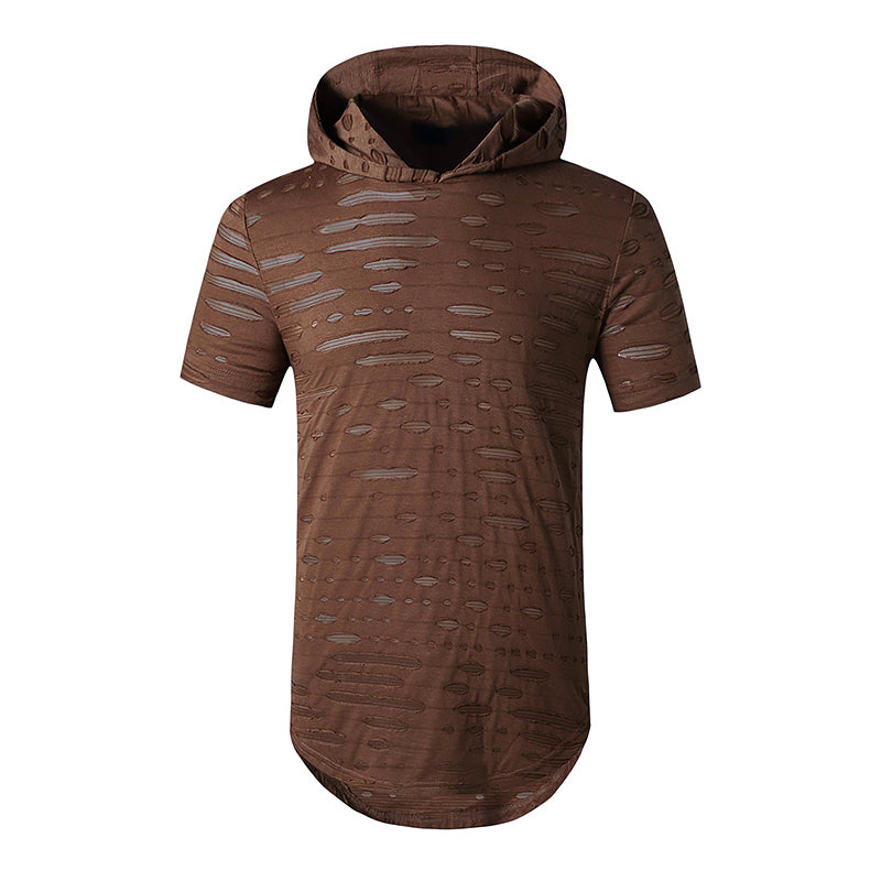 Stretchy Hooded T-Shirt