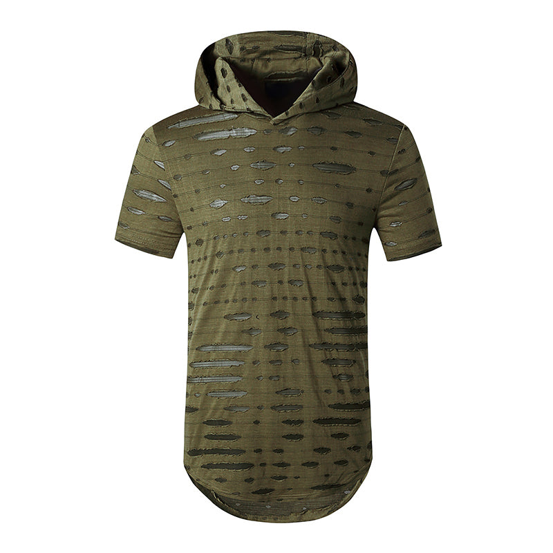 Stretchy Hooded T-Shirt