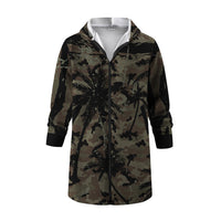 Palm Camo Long Hooded Jacket
