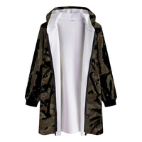 Palm Camo Long Hooded Jacket