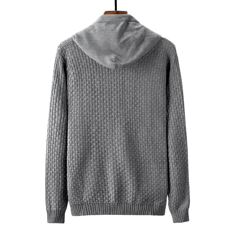 Knitted Slim Fit Hoodie
