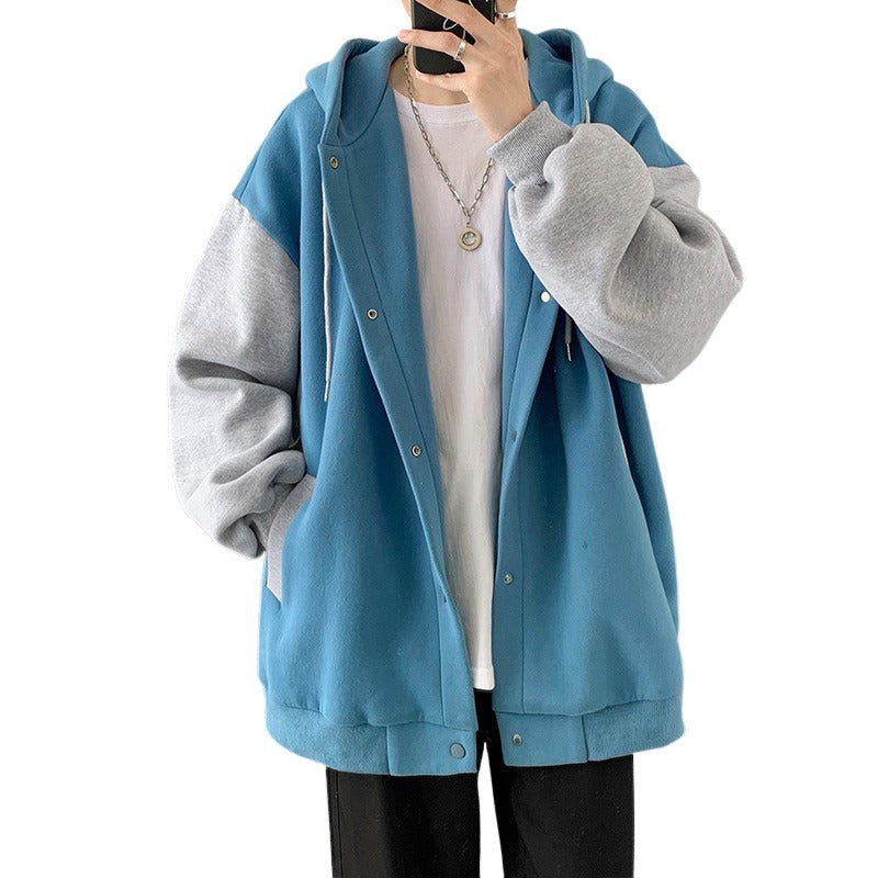 Color Padded Buttoned Jacket