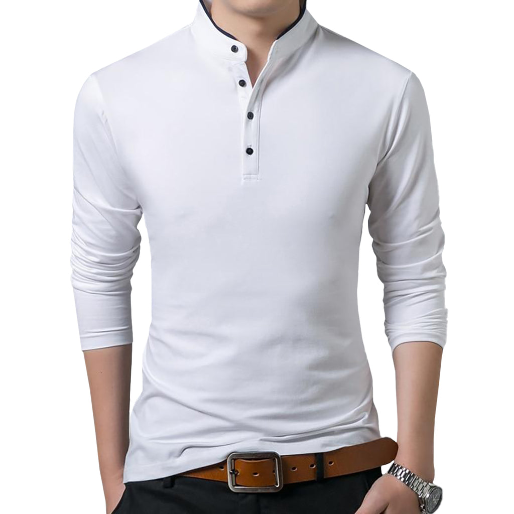 Buttoned Collar Polo Shirt