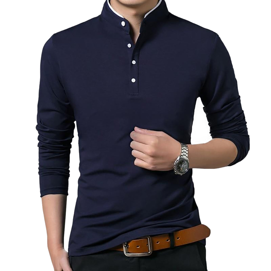 Buttoned Collar Polo Shirt