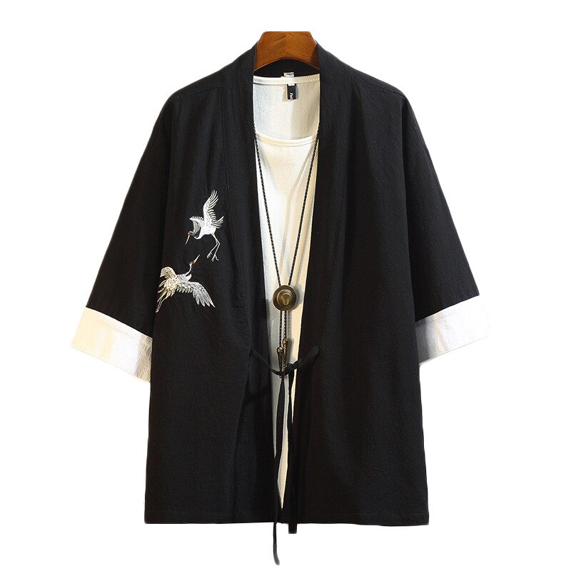 Collarless Kimono