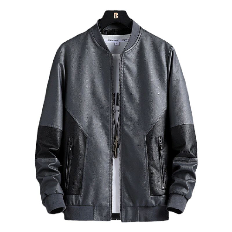 Slim Faux Leather Jacket