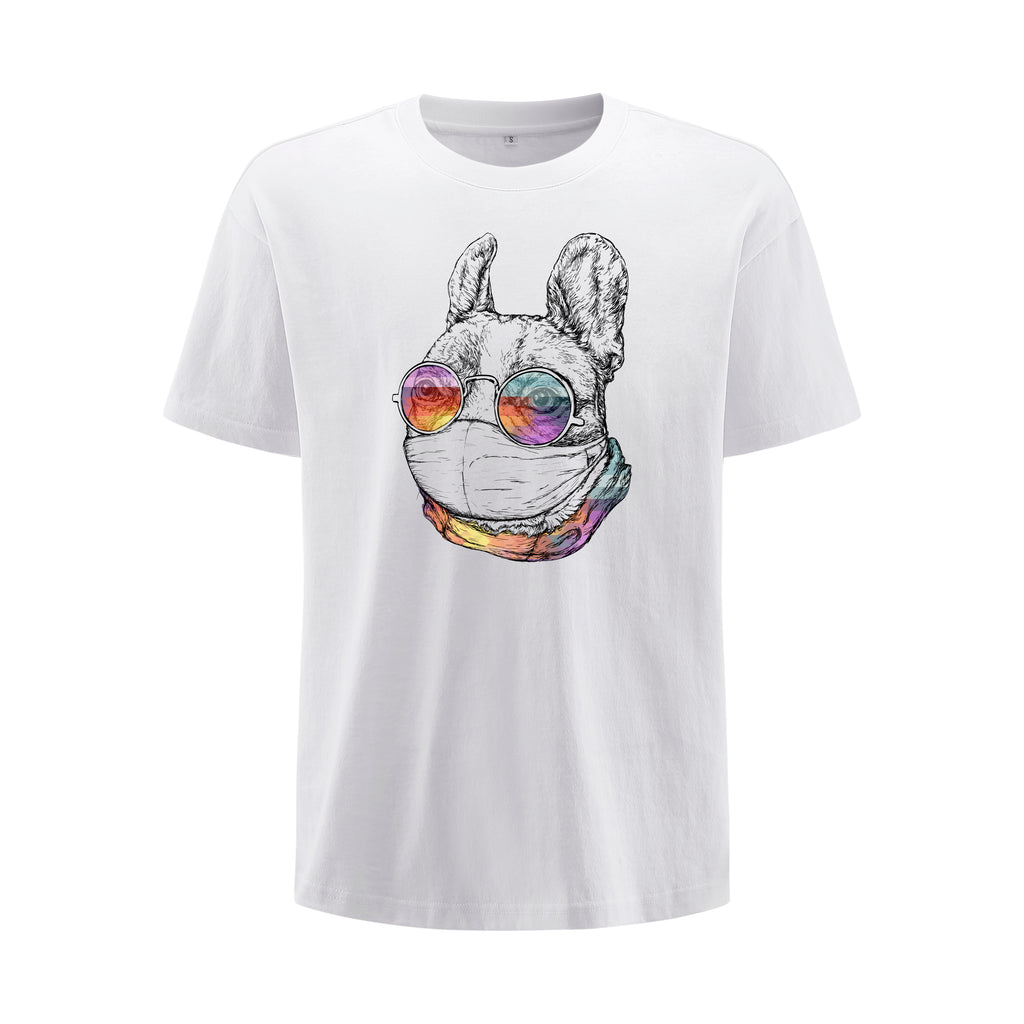 Masked French Bulldog Oversized T-Shirt