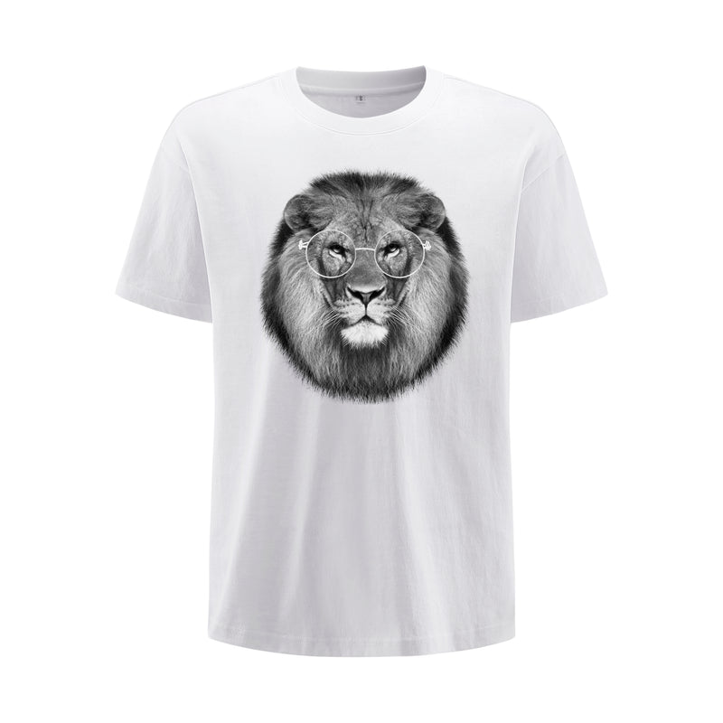 Metal Frame Lion Oversized T-Shirt