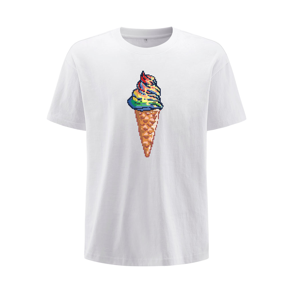 Pixelated Unicream Oversized T-Shirt