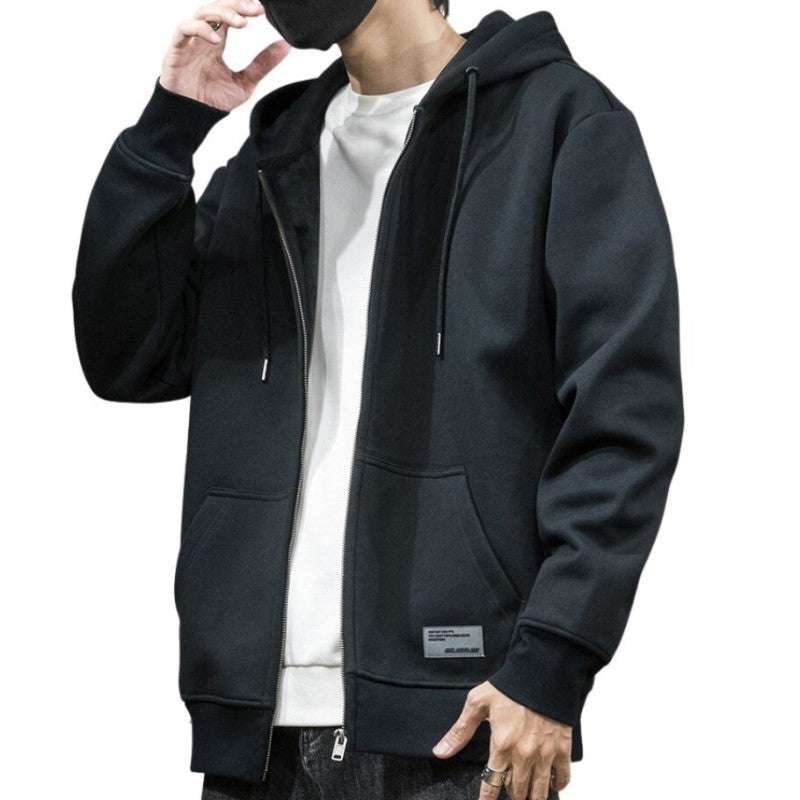 Velvet Zip Up Hoodie