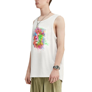 Colorful Lion Oversized Tank Top